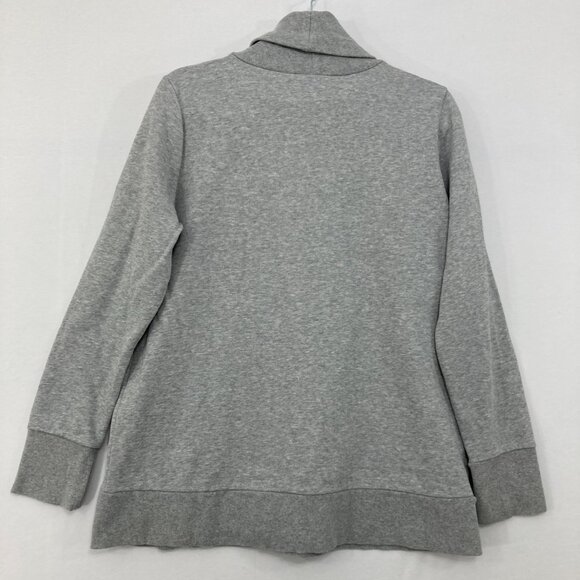Soft Surroundings Large Gray Turtle Neck Button Detail Cozy Long Sleeve Sweater - Picture 9 of 10